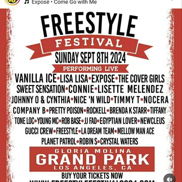 Freestyle Festival In Grand Park, Los Angeles. Amazing Lineup.