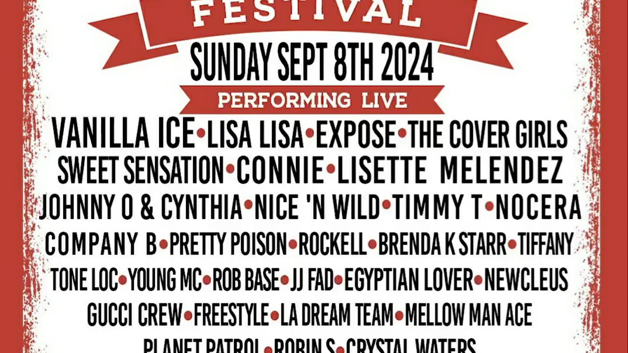 Freestyle Festival In Grand Park, Los Angeles. Amazing Lineup.