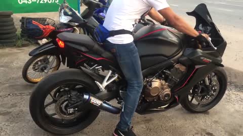 CBR650R ลองท่อ Daivo Dv46tt