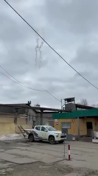 Shot downing an alleged SU-35 Russian aircraft over Chernihiv