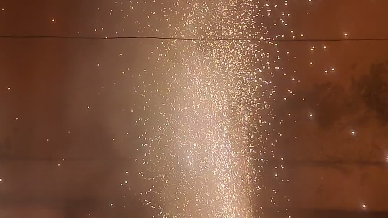 Fireworks at wedding in Pakistan