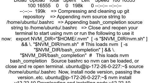 How to install version 12 of nodejs