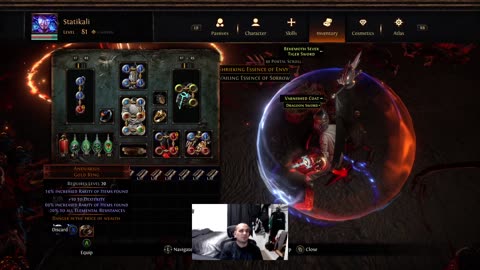 POE SSF Crucible Unique Gold Ring Andvarius