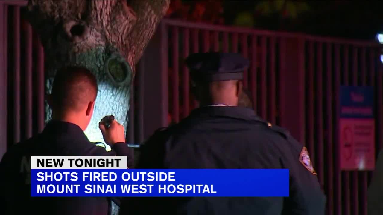 Shots fired outside Mount Sinai West Hospital