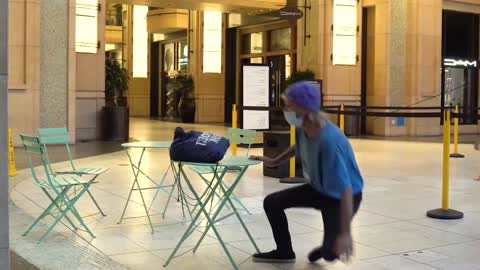Please don't imitate these chair pulling pranks