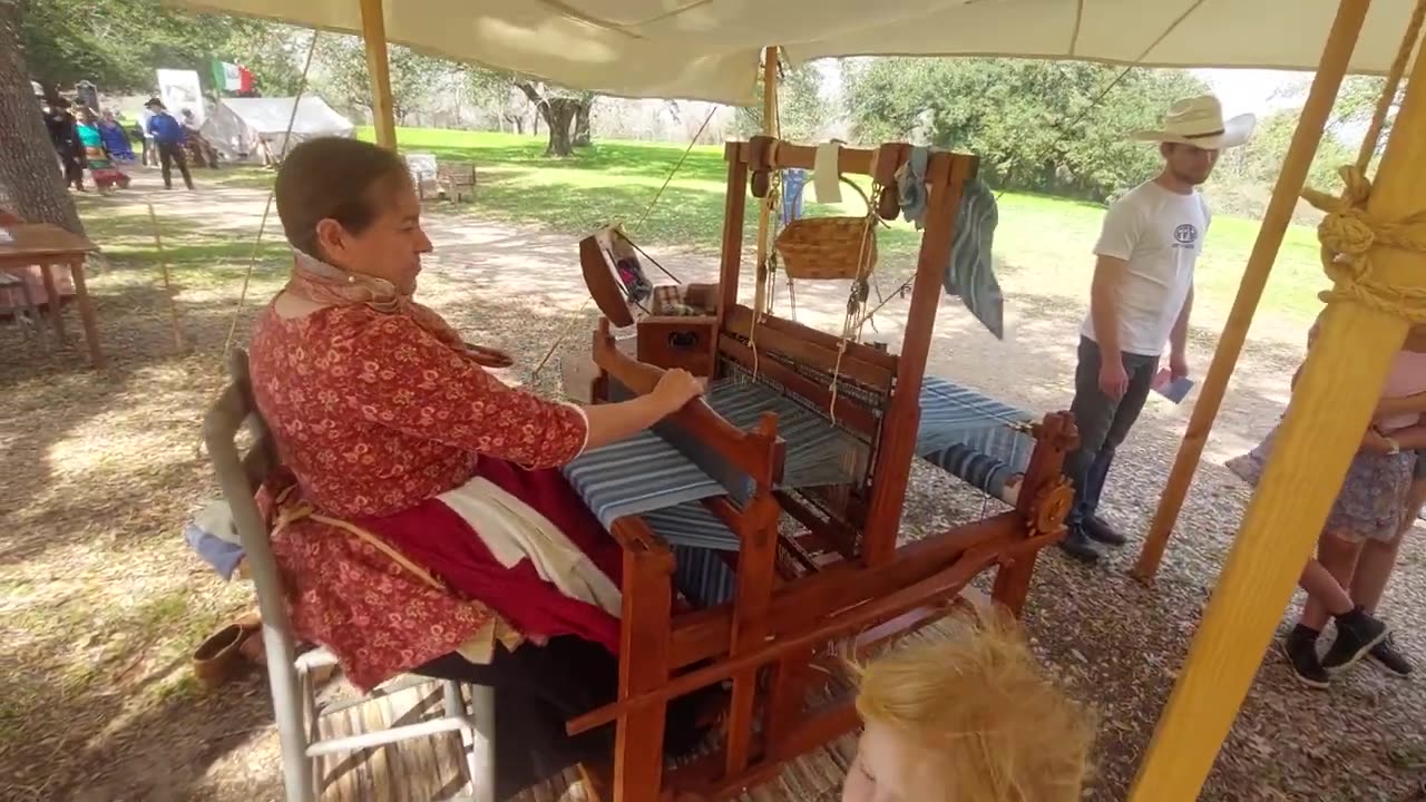 Texas Independence Festival Towel Making