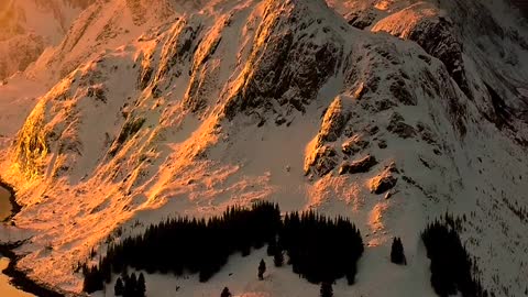 Sun kissed Snow