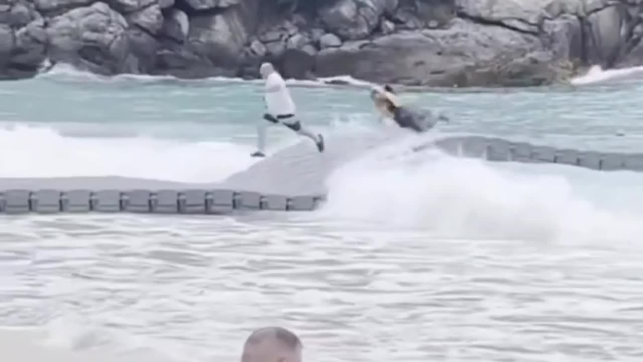 He left his partner behind.