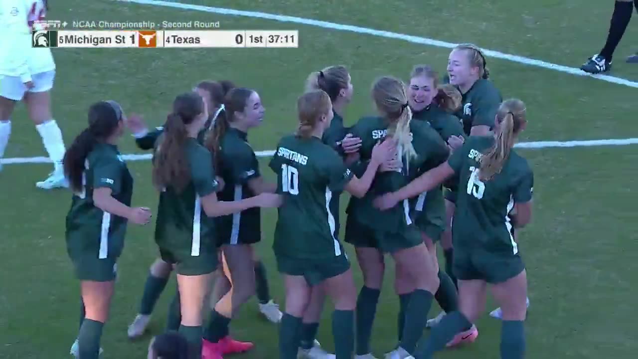 NCAA Soccer - An early lead for the Spartans 🤩 #NCAASoccer / @MSU_wsoccer