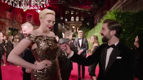 Gwendoline Christie Red Carpet Interview - British Fashion Awards 2015