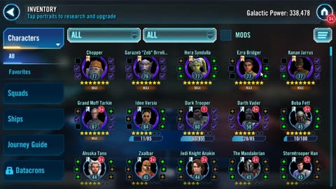 Star Wars Galaxy of Heroes F2P week 9