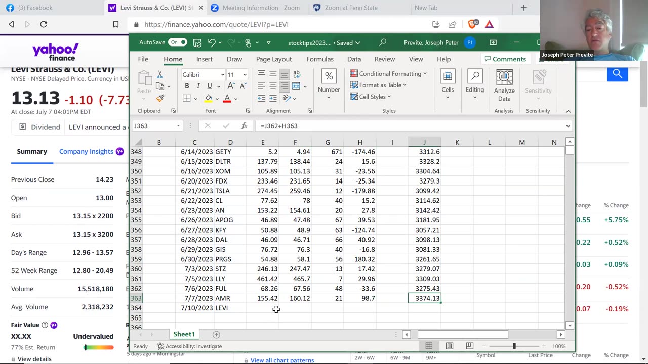 stock 7-10-2023 today's daily stock pick/tip in a minute