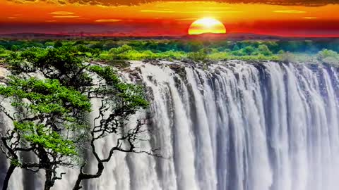 Beautiful view of the sunset
