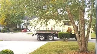 Garbage Truck Accidentally Steals Garbage Bin