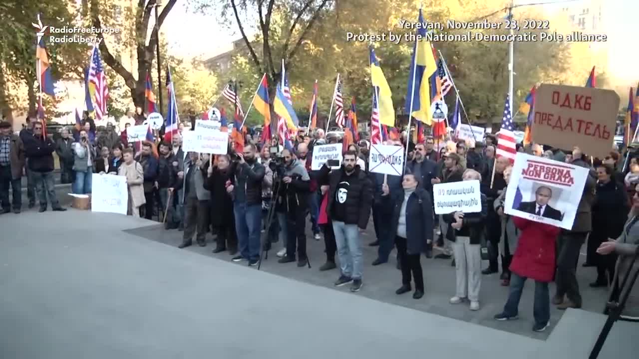 Armenians Protest Russian Leader's Visit