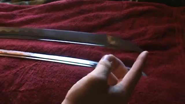 Different lengths of kissaki (points) on Japanese swords