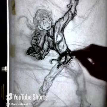 Charcoal Art for the Cover of Jane Smith: Wannabe Gladiator