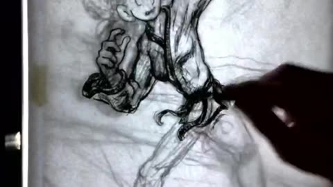Charcoal Art for the Cover of Jane Smith: Wannabe Gladiator