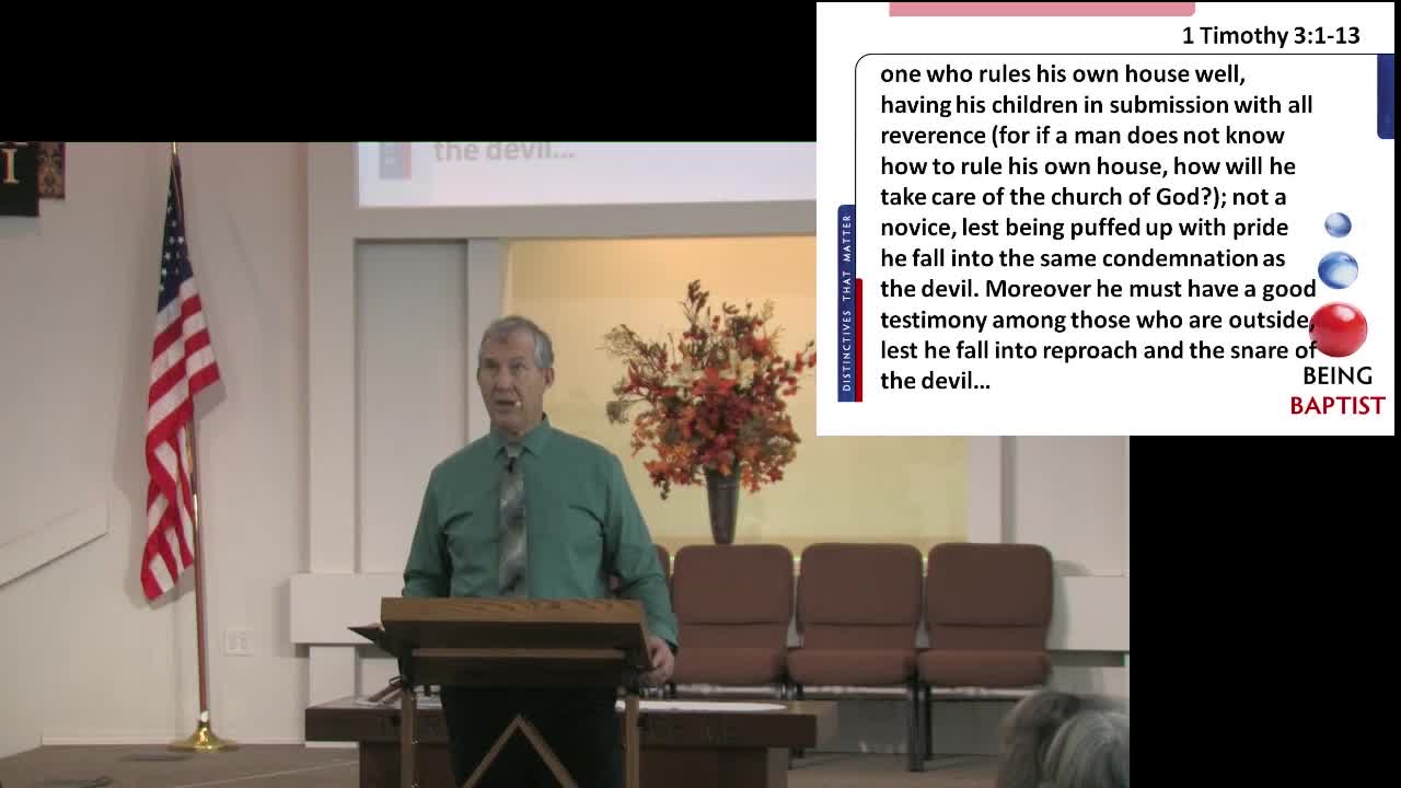 Being Baptist: Remedial Church Discipline - Lesson 6B