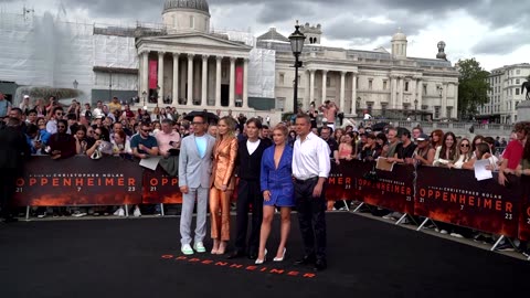 'Oppenheimer' cast promotes film in London