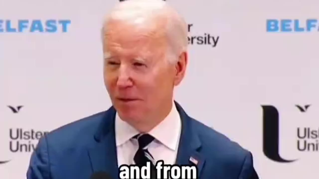 Lyin' Biden says he is English and from Nottingham 😂😂🤡🌎