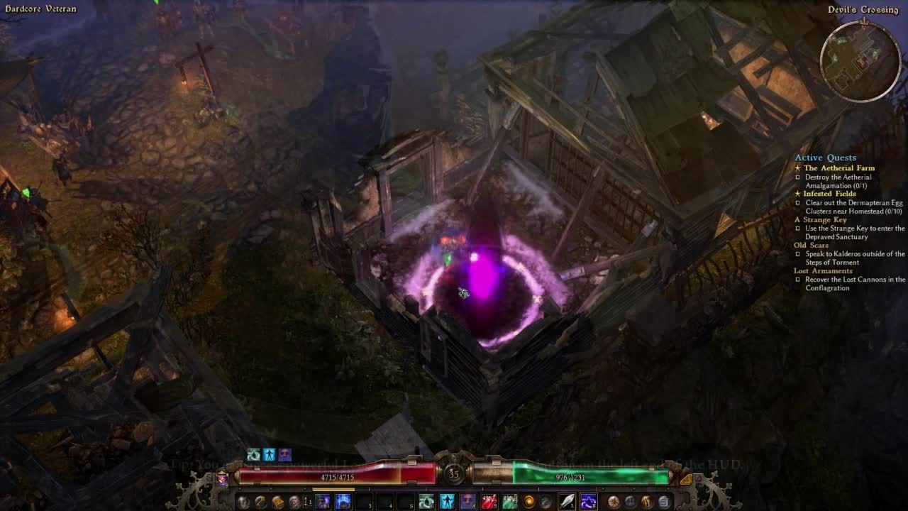 Grim dawn, Infiltrator, Normal/Veteran, Hardcore Pt 14.