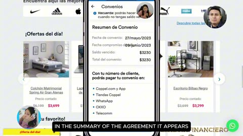 Payment Agreement in Coppel Provinamo