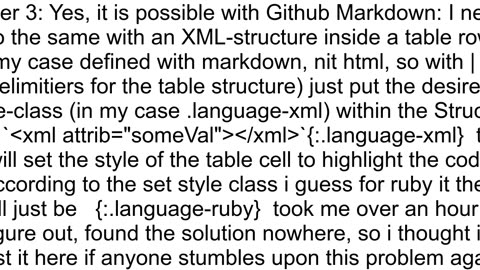 Inline code syntax highlighting in GitHub markdown