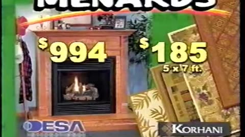December 6, 2003 - Get Fireplaces & Area Rugs at Menards