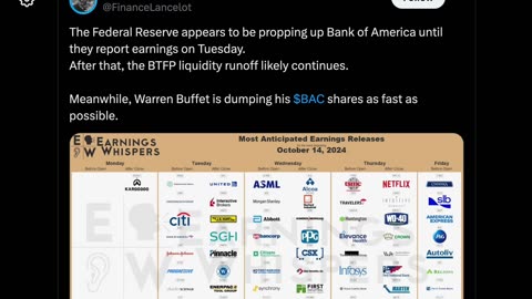 Financelot on X/ "The Federal Reserve appears to be propping up Bank of America