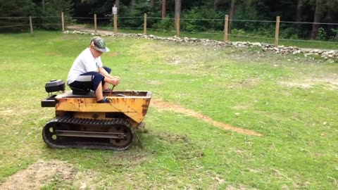 Jim's Dozer #35 - Daniel taking a test drive.