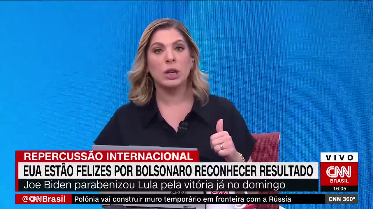 Estados Unidos estão felizes por Bolsonaro reconhecer resultado | CNN 360°