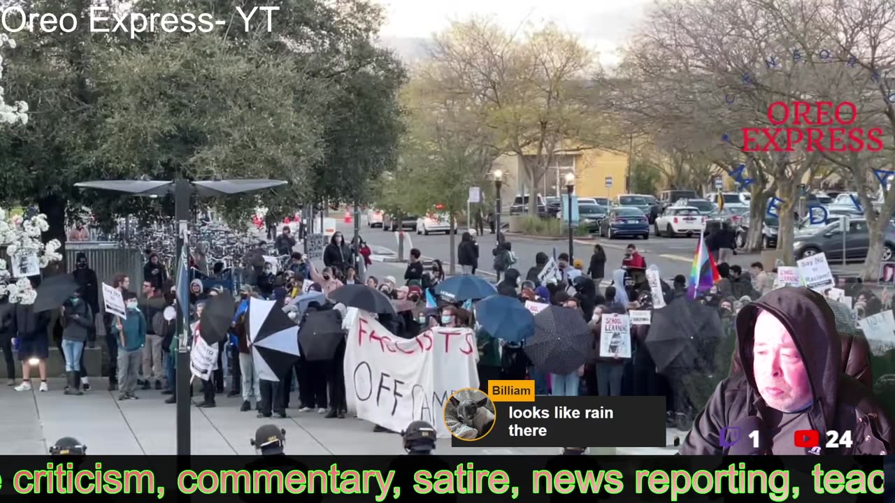 UC Davis gone Crazy protesting at Turning Point USA event