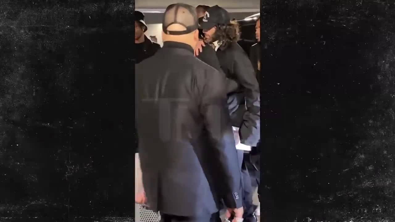 Offset Comforted By Friends After Takeoff Funeral