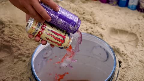 Big Underground Volcanic Eruption from Coca-Cola,Mtn Dew, Monster, Fanta, 7up, Mirinda and Mentos7