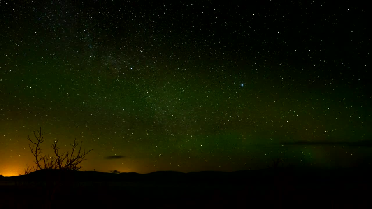 Northern lights and the milky way