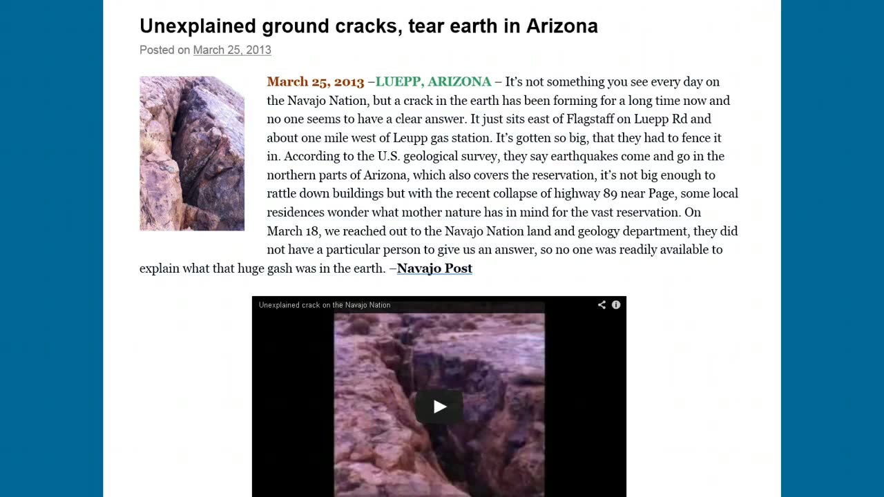 ground cracks