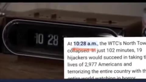 Back to the future 9/11 prediction and the time of the collapse.