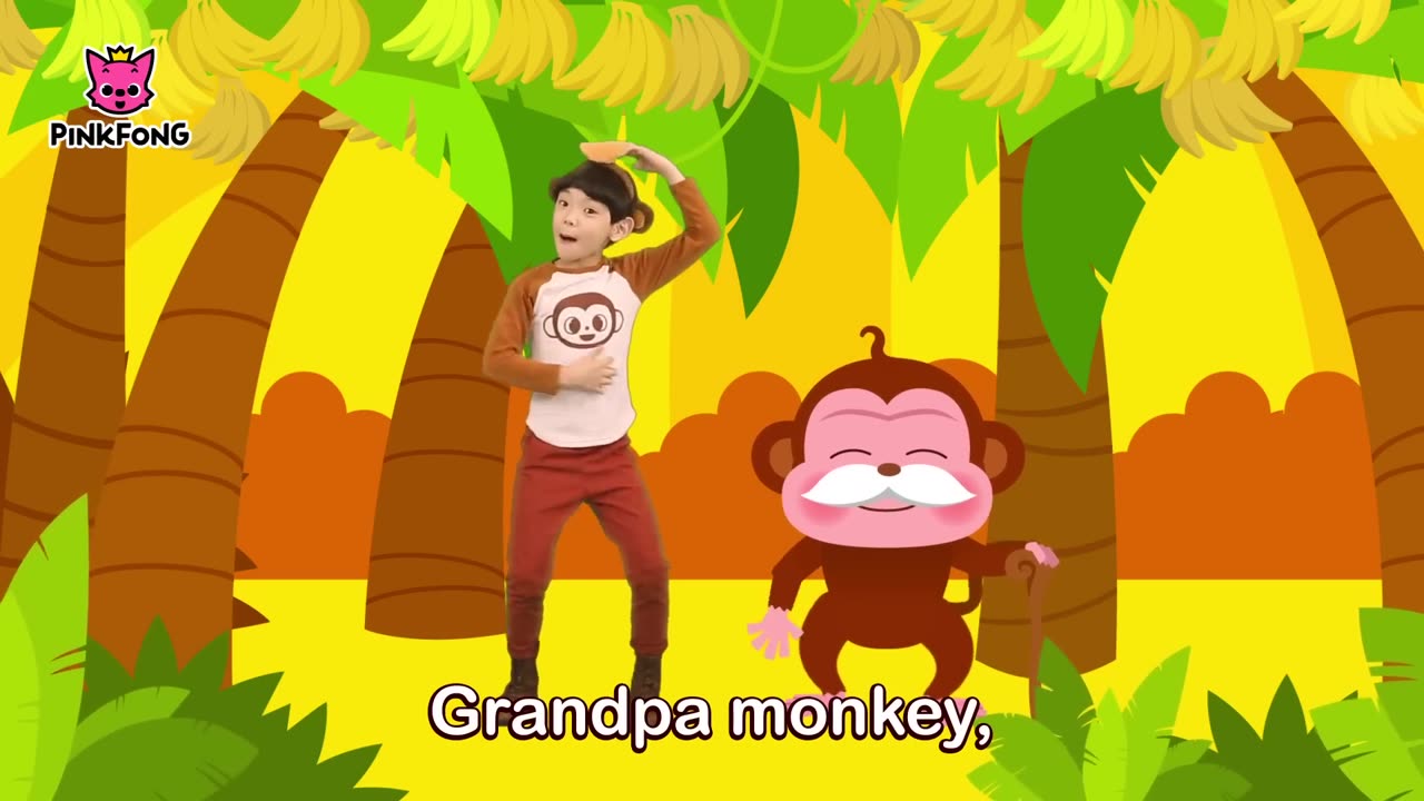 Monkey Banana Dance _ Baby Monkey _ Dance Along _ Pinkfong Songs for Children