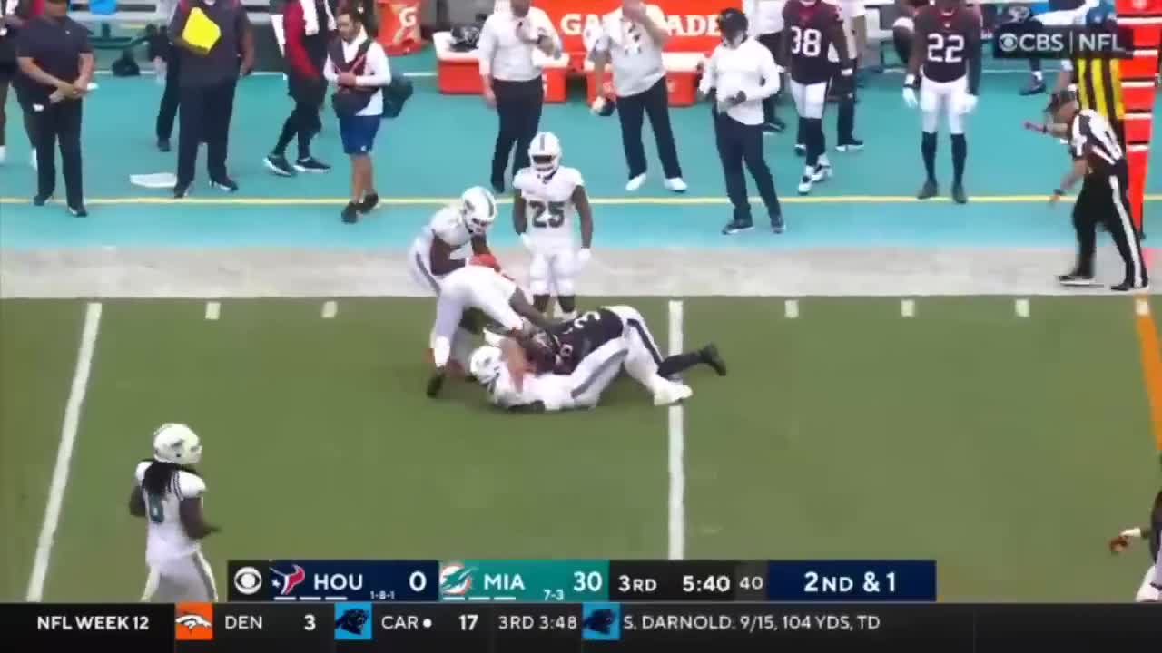 Houston Texans vs. Miami Dolphins Full Highlights 3rd QTR | NFL Week 12, 2022