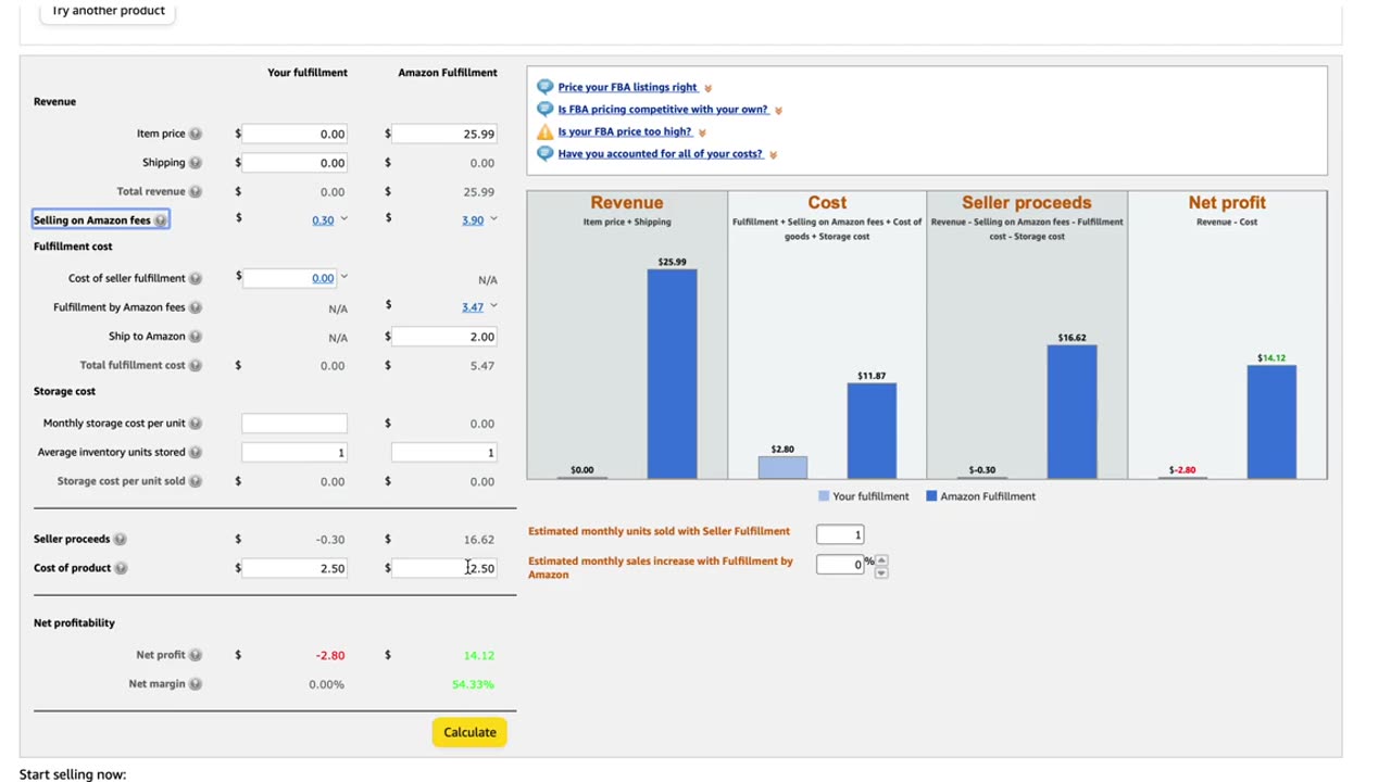 Part-48 How To Use FBA Calculator