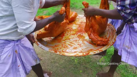 KUZHI MANDI BIRYANI _ 3 Full Goat Mandi Biryani Recipe _ Arabian Mutton Mandi Cooking In Village