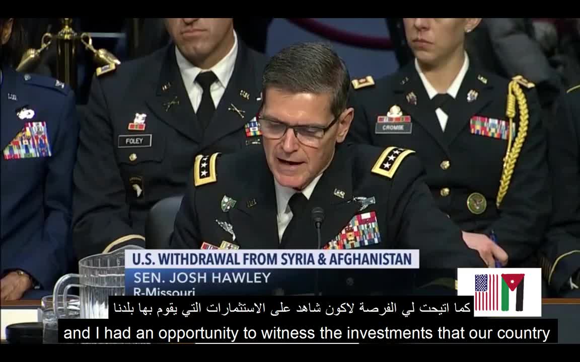 General Joseph Votel on Jordan's military and the strength of its borders.