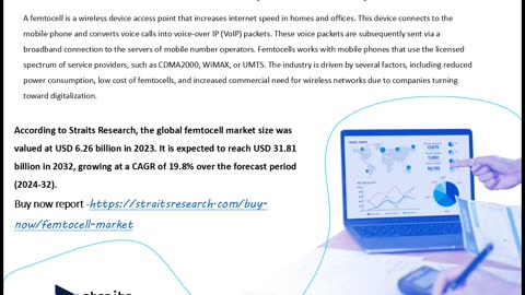 Femtocell Market Size to Reach USD 31.81 Billion by 2032 | Straits Research