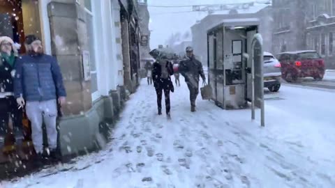 Snow ❄️ in the lnveness walking snow summer Scotland