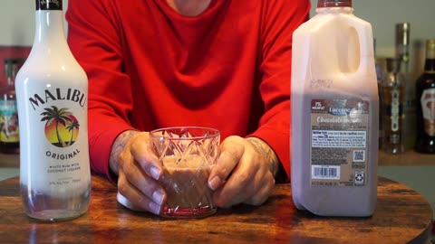 Malibu Coconut Rum & Chocolate Milk