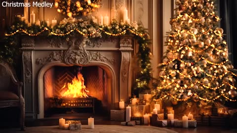 Michael Bublé Christmas Songs with Fireplace Michael Bublé