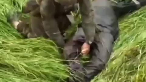 Ukrainians Attempt to Rescue Injured Russian Soldier PT 2