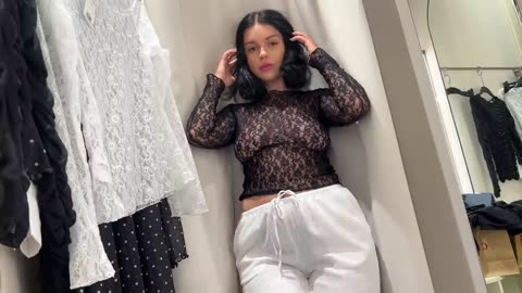 🔥Beginner Model Try on Haul 4K⚡️See-Through Fashion🤫 | Transparent Clothes