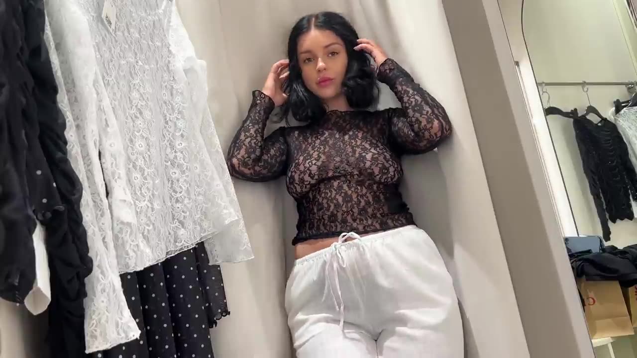 🔥Beginner Model Try on Haul 4K⚡️See-Through Fashion🤫 | Transparent Clothes